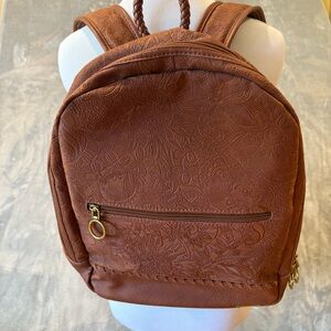 Sakroots Brown Floral Backpack
